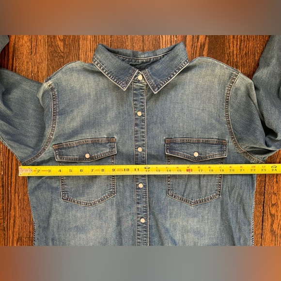 Joe Fresh Button Down Denim Shirt - Picture 11 of 14
